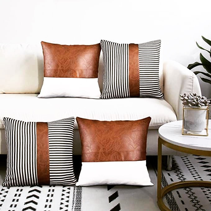 کوسن مدرن مدل تیکه دوزی ۴۰ در ۴۰