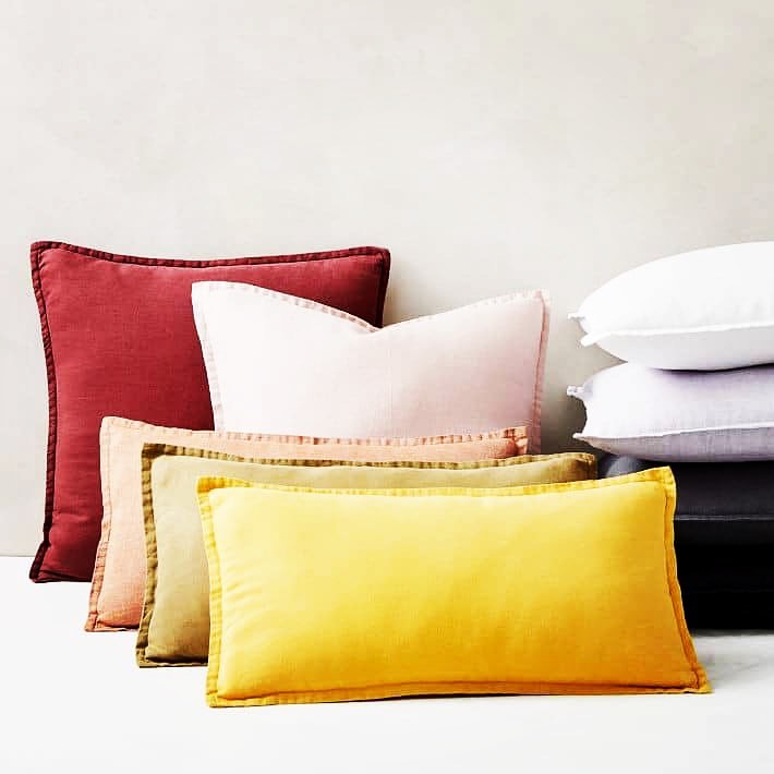 کوسن مخمل ساده دور دوزی شده ۴۰ در ۳۰ در ۵۰